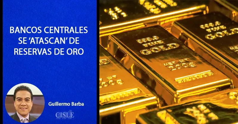 En este momento estás viendo Bancos centrales se ‘atascan’ de reservas de oro.